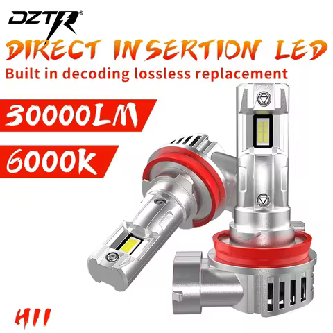 DZTR 30000LM H8H11 LED Headlight Bulb 9005HB3 9006HB4 H16 JP Fog Light Canbus Mini 880 881 White 6000K CSP for Car LED Headlight
