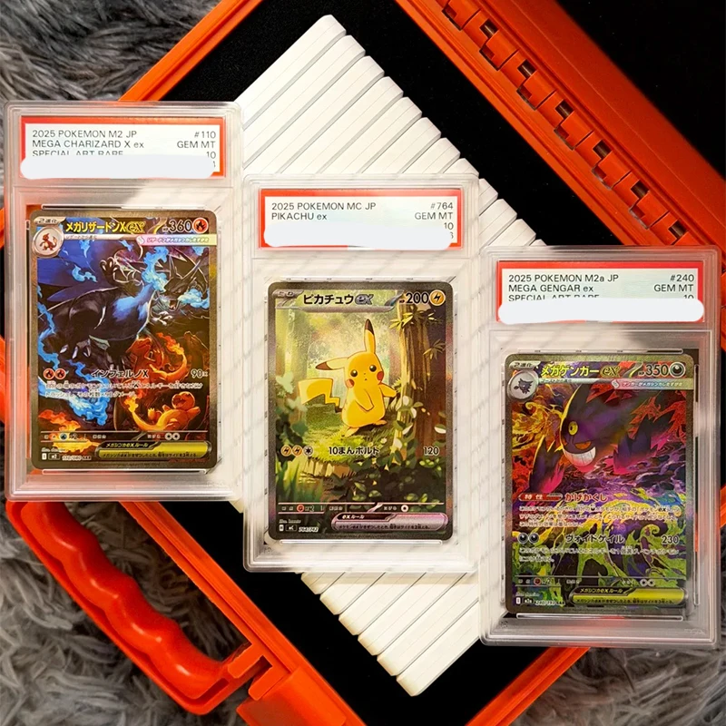 

Pocket Monsters JAPANESE Rating DIY Anime Gengar Charizard PTCG Collection Card Self Made Classic Hobby Collectibles Game Cards