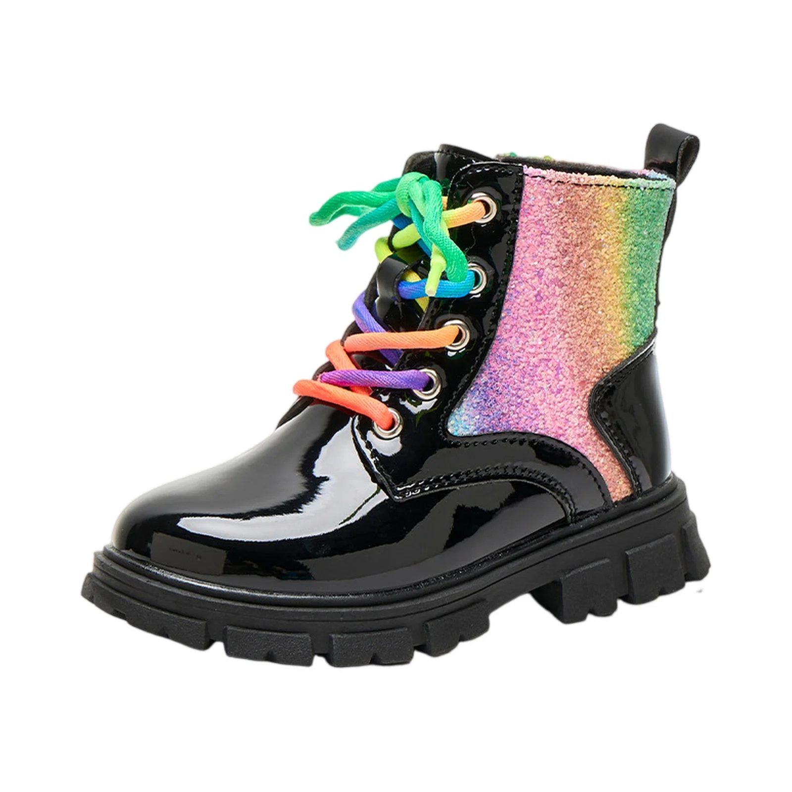 Children Short Boots for Girls Autumn Winter Fashionable Colorful Korean Style Anti-slippery Outside Thick Bottom Shoes 2026