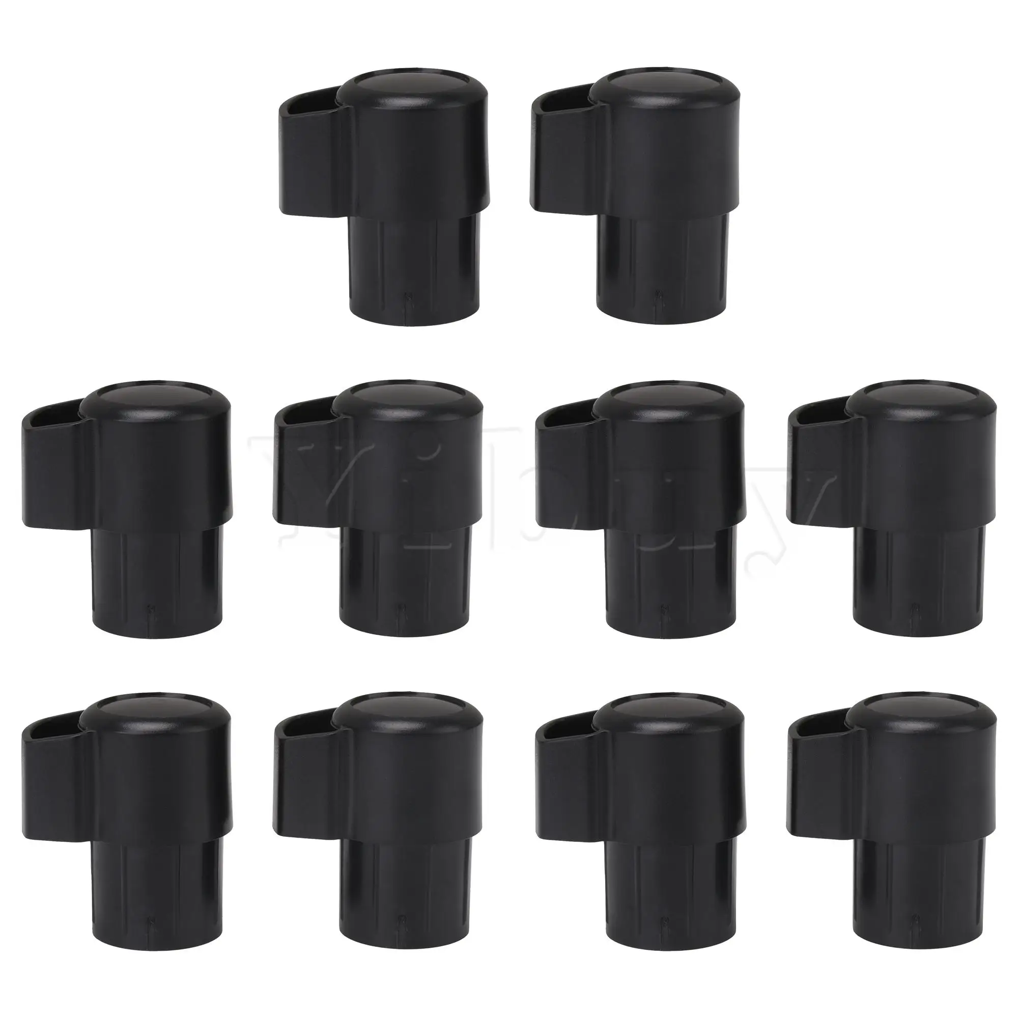 Yibuy 10 Set of 10 Pieces Tenor Saxophone End Plug 0.94inch ID Sax Cap Musical Instrument Part