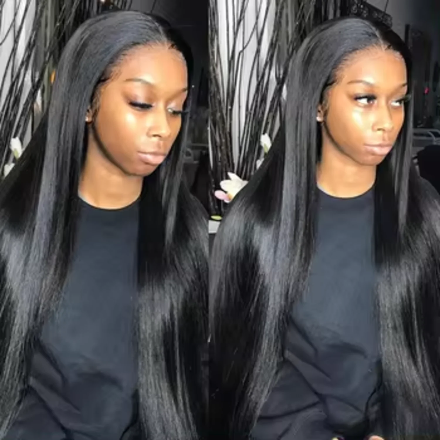 Brazilian Virgin Straight Hair 2/3/4 Bundles (18 20 22 24 Inch) 10A Brazilian Straight Hair Bundles 100% Unprocessed Virgin Hair