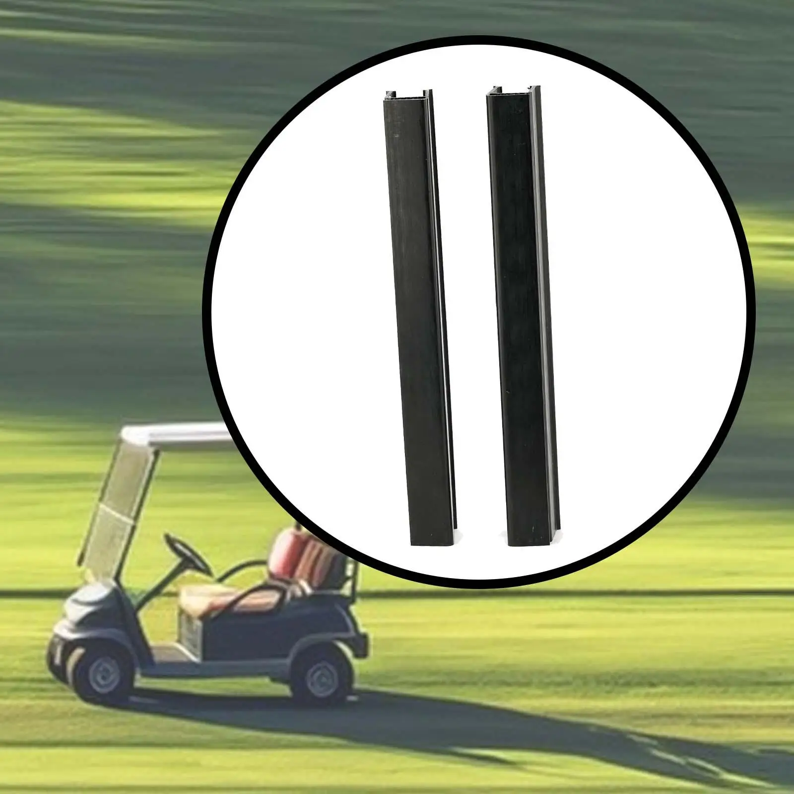 

2 шт., зажимы для лобового стекла тележки для гольфа 1021630-01, черные, премиум-класса, 12,60 дюйма