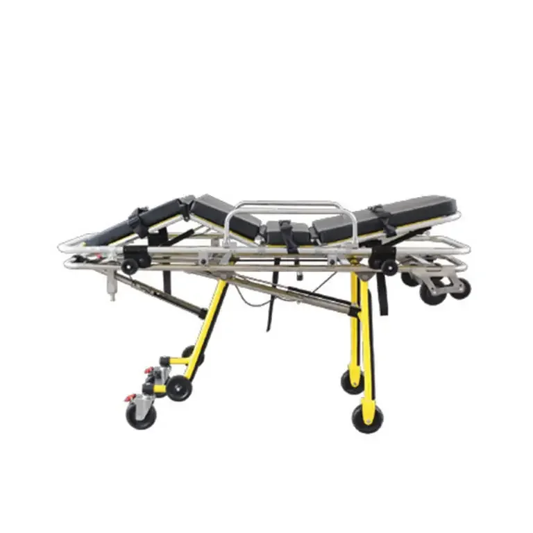 

Emergency product Ambulance loading patient transfer Aluminum alloy folding trolley stretcher