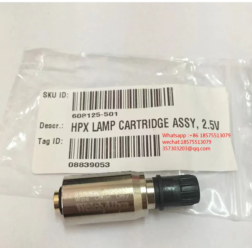 Welch Allyn 608125-501 Fiberoptic laryngoscope Bulb 608125-501,HPX060,WIPE CLEAN ONLY