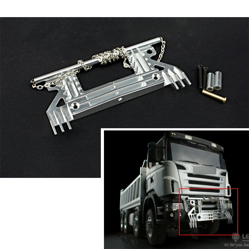 LESU Metal Front Bumper 1/14 R620 R470 RC Model Tractor Truck Tamiyay Outdoor Toys TH02321