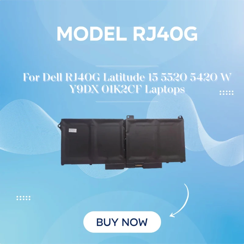 

Аккумулятор для ноутбуков Dell RJ40G Latitude 15 5520 5420 WY9DX 01K2CF
