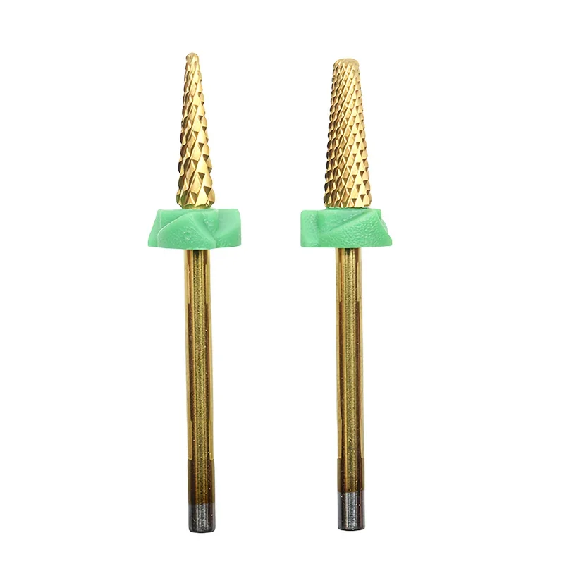 

New Titanium Tungsten Carbide Nail Drill Bit Accessory For Electric Manicure Machine Pro Nail Art Salon Tool Remove Gel