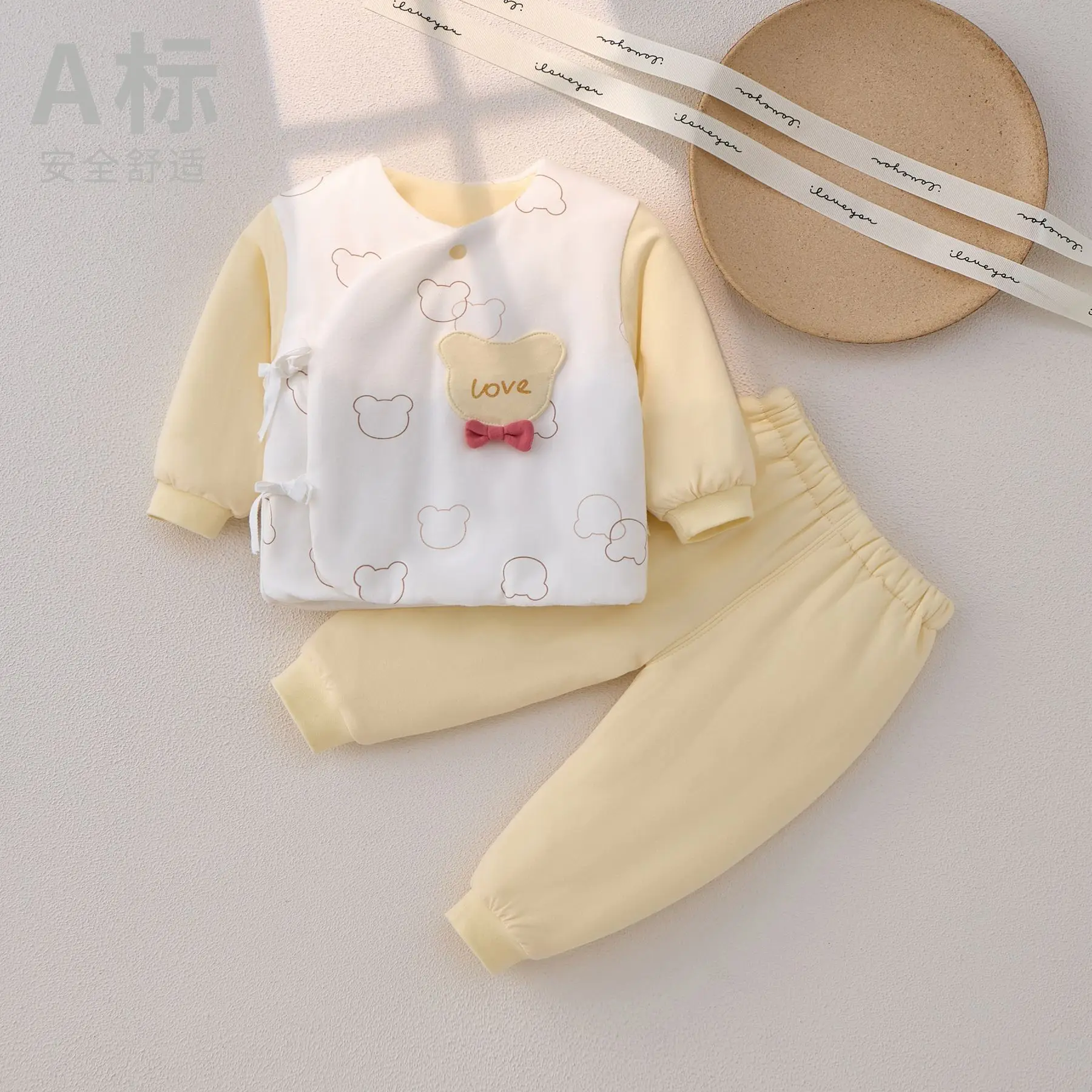 Newborn baby clothes, autumn and winter cotton coats, newborn 0-3 months thick cotton coats, winter split sets, cotton jackets,