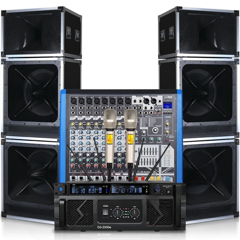 15 inch audio set stage wedding school performance outdoor speakers