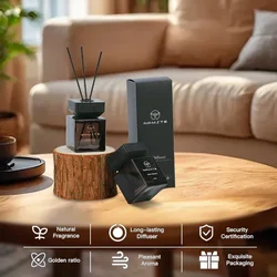 NAMSTE 100ML Fireless Reed Diffuser Oil Fragrance Replacement Stick Aroma Oil Reed Diffuser Set Scent Air Purifier For Home