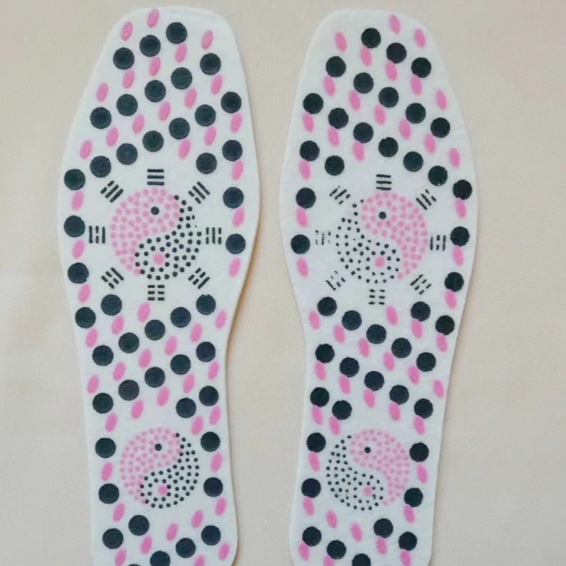 new design winter tourmaline negative ion self heating massage insole for shoes and foot care,it can cut the size as per foot