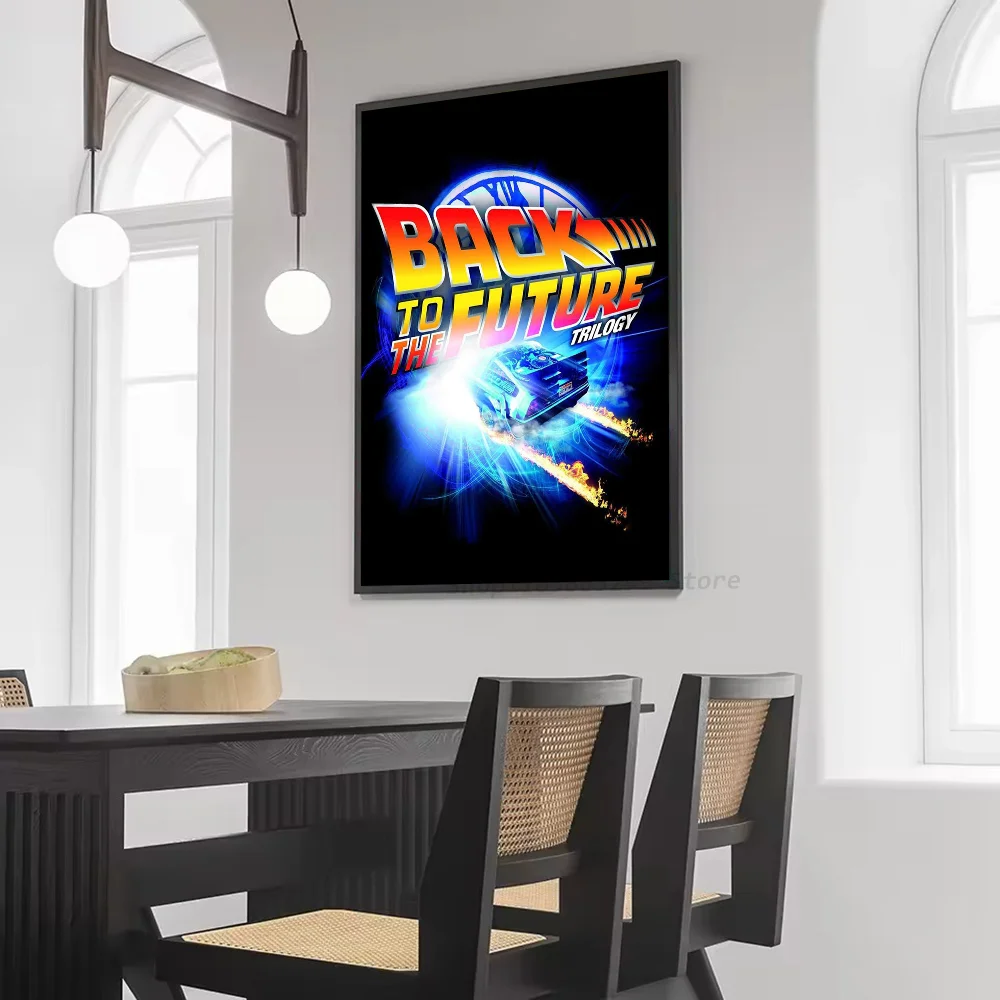 1 قطعة العودة إلى المستقبل ملصق فني ذاتي اللصق مقاوم للماء ورقة ملصق مقهى بار غرفة جدار ديكور