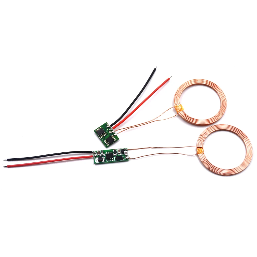 Imagem -03 - Indução Transmissor e Receptor Eletrônica Carregador Módulo de Carregamento sem Fio Power Supply Coil dc 5v