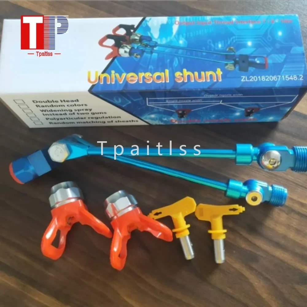 Tpaitlss Double-end Angle Adjustable Extension Rod for Accessories of Airless Spraying Machine