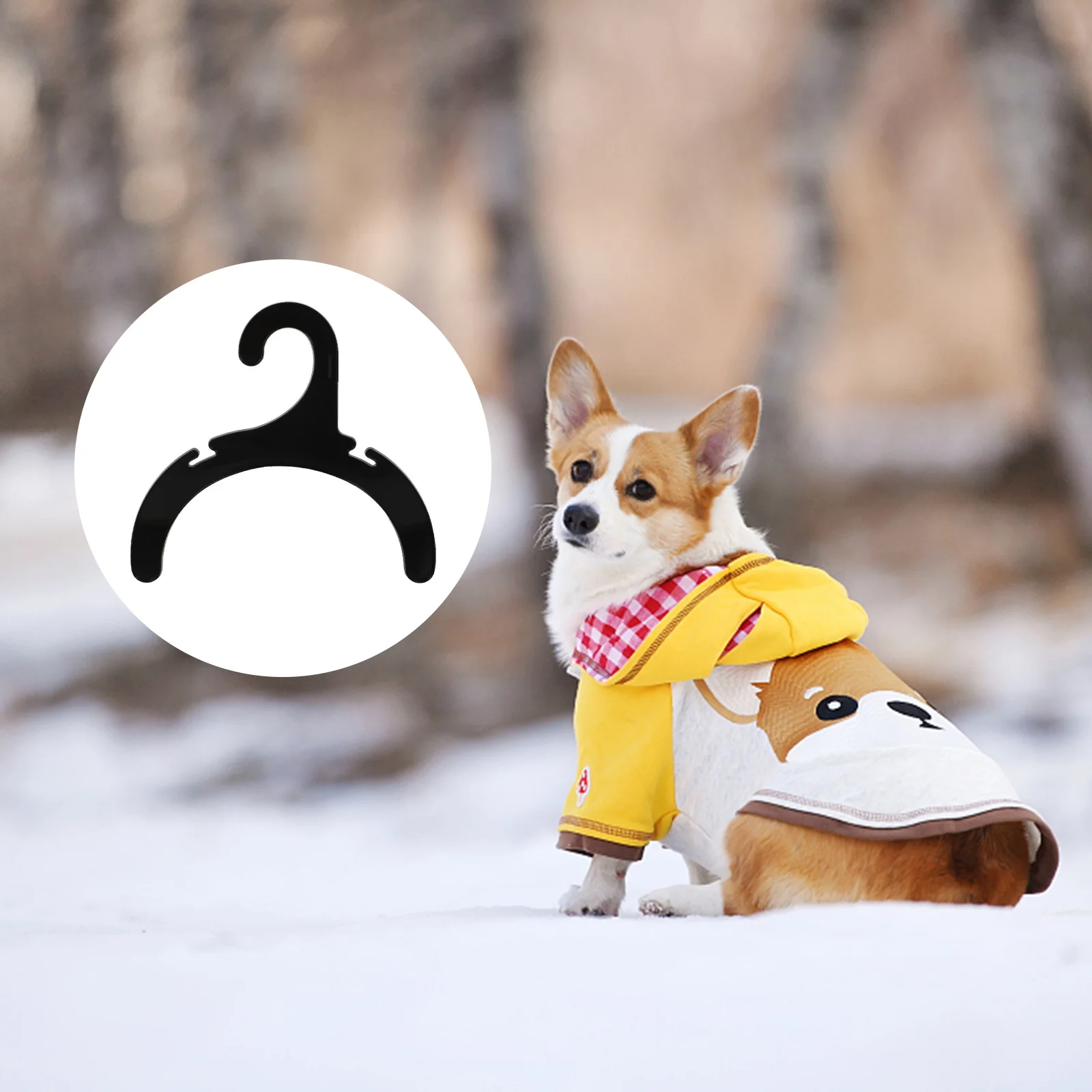 

24Pcs Pet Clothes Hanging Rack Portable Strong Dog Apparel Organizer Suitable for Pet Supplies Dog Clothes Rack