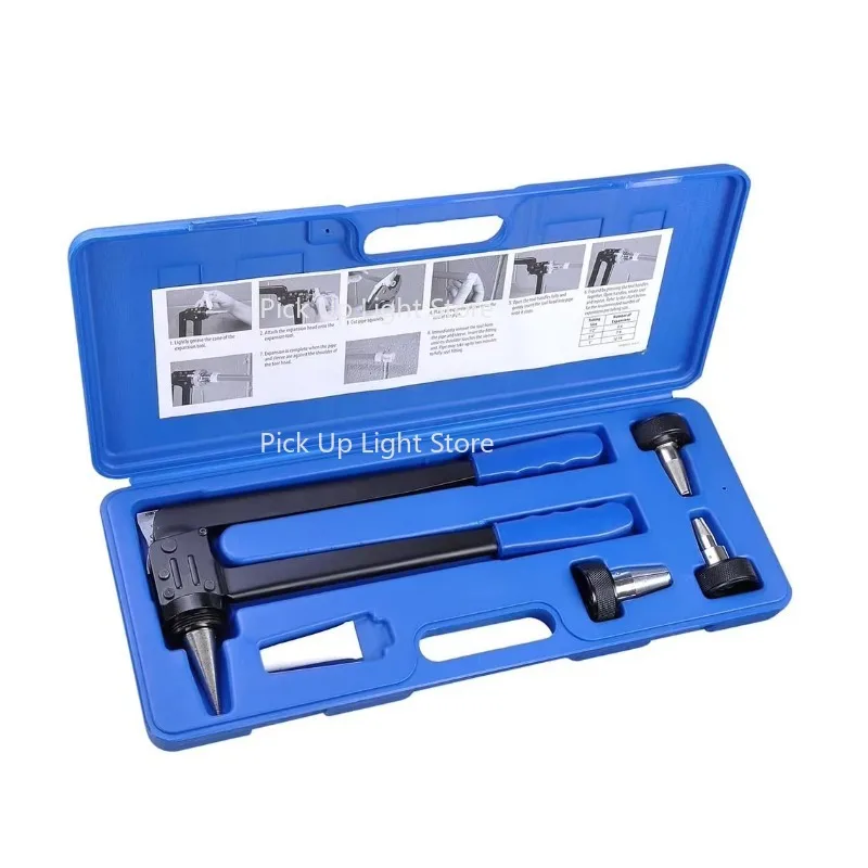

Manual PEX Pipe Expander Tool Kit with 1/2",3/4",1" Expansion Heads for Propex Expansion Suit Propex