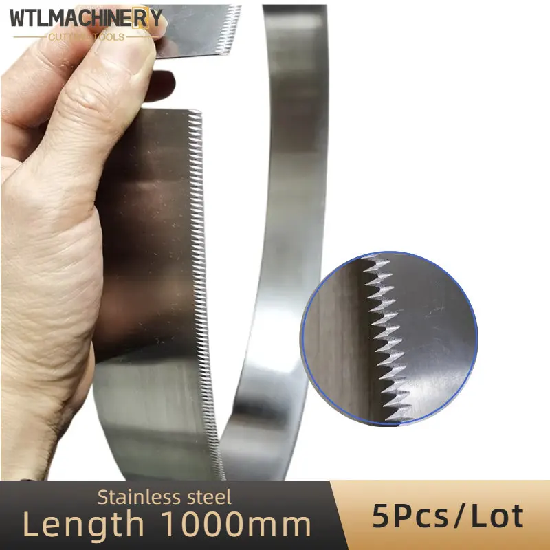 

5Pcs Cutting Tooth Blade Length 1000mm Stainless Steel For Food Sealing Machine Thin Film Cutting