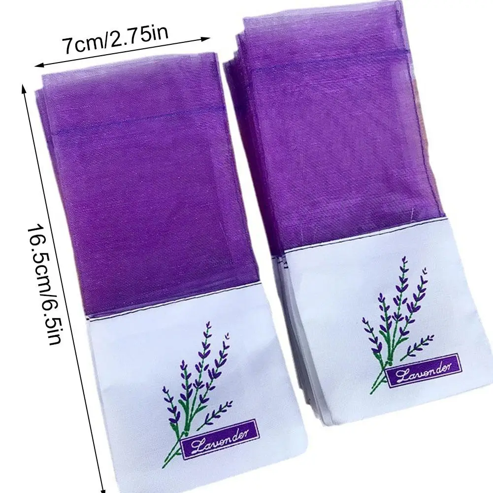 20/100pcs Lavender Empty Bag Sachets Storage Dried Lavender Flower Filled Sachets For Drawers And Wardrobes Closet Freshener