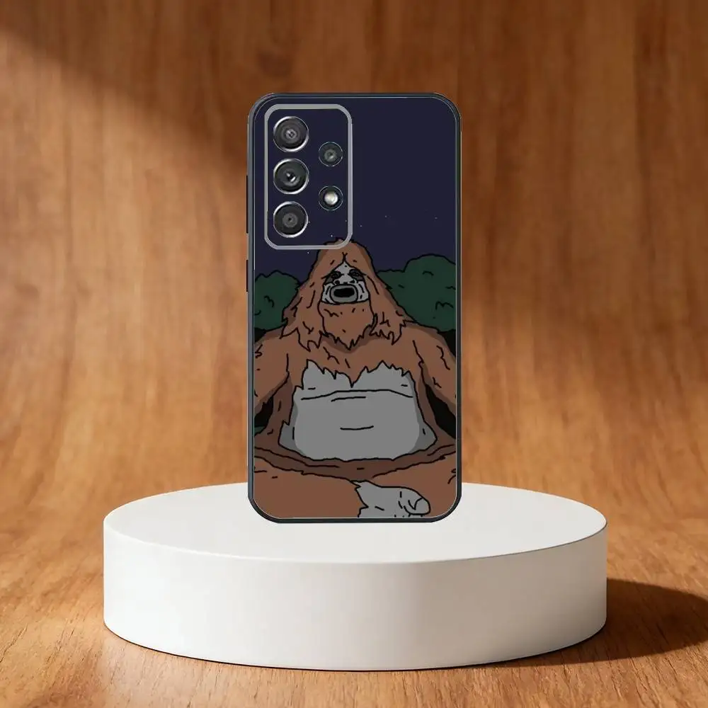 S-Sassy The Sasquatch Phone Case For Samsung S25,S24,S21,S22,S23,S30,Ultra,S20,Plus,Fe,Note,10,9,5G Black Cover