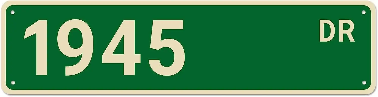 1945 Street Signs, 1945 Decor 1945 Sign Born In 1945 Birthday Gift, Wall Decor For Home/Man Cave/Office/Farmhouse/Bedroom/Bar/Pu