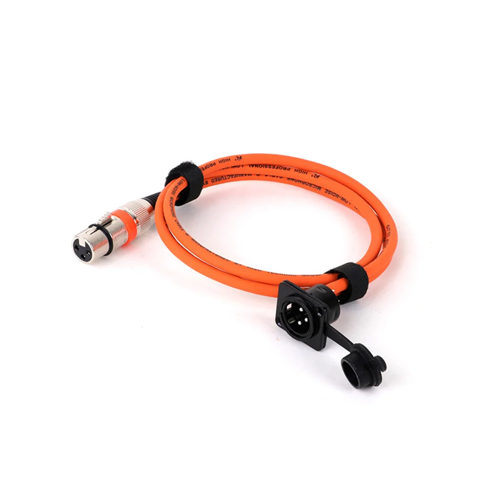 D Type 3Pin XLR Male MIC Socket to XLR Female Zinc Alloy Plug Adapter Converter with Shielded Audio Extension Cable