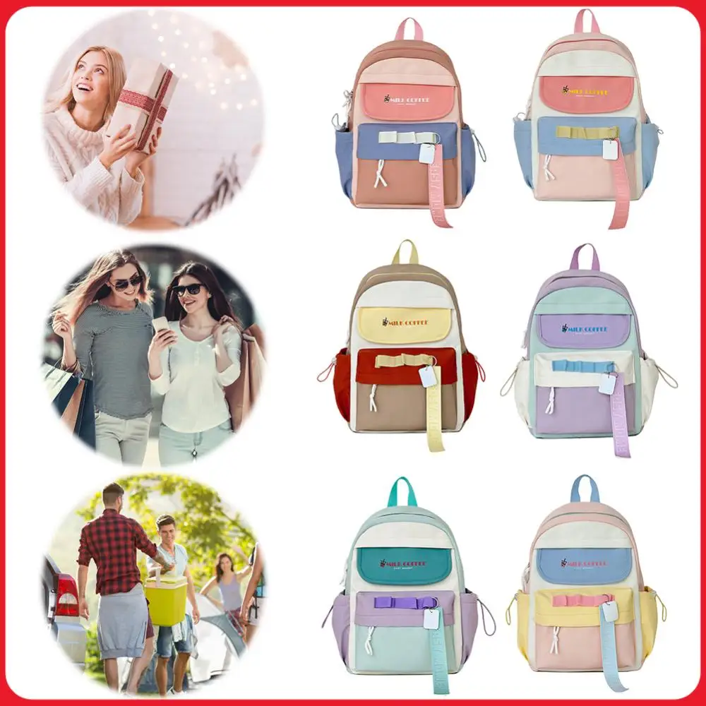 

Модный нейлоновый рюкзак в японском стиле для подростков, многофункциональный школьный рюкзак, повседневная школьная сумка для путешествий и активного отдыха