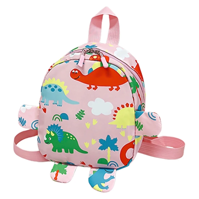 Mochila escolar dinossauro elegante para meninos meninas com bolsos organizacionais