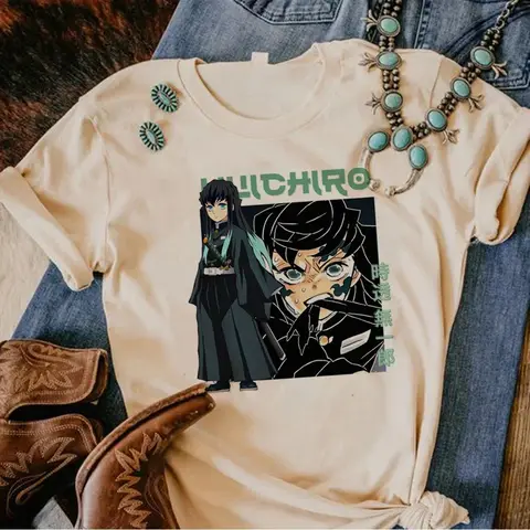 Muichiro Tokito t-shirt dam manga sommar anime t-shirt flicka serietidning anime kläder 10 best sales anime t-shirt manga - №9
