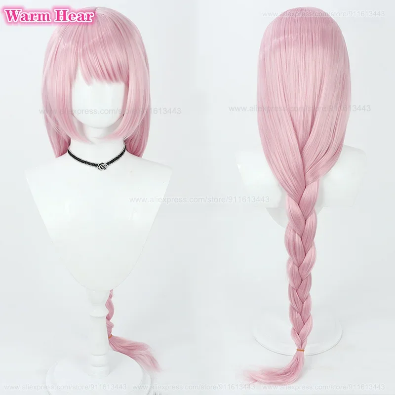 

Игра Izumimoto Eimi Синтетический парик 95 см Длинная дымчато-розовая коса Косплей Аниме Парик Термостойкие волосы Парики для Хэллоуина + Кепка для парика
