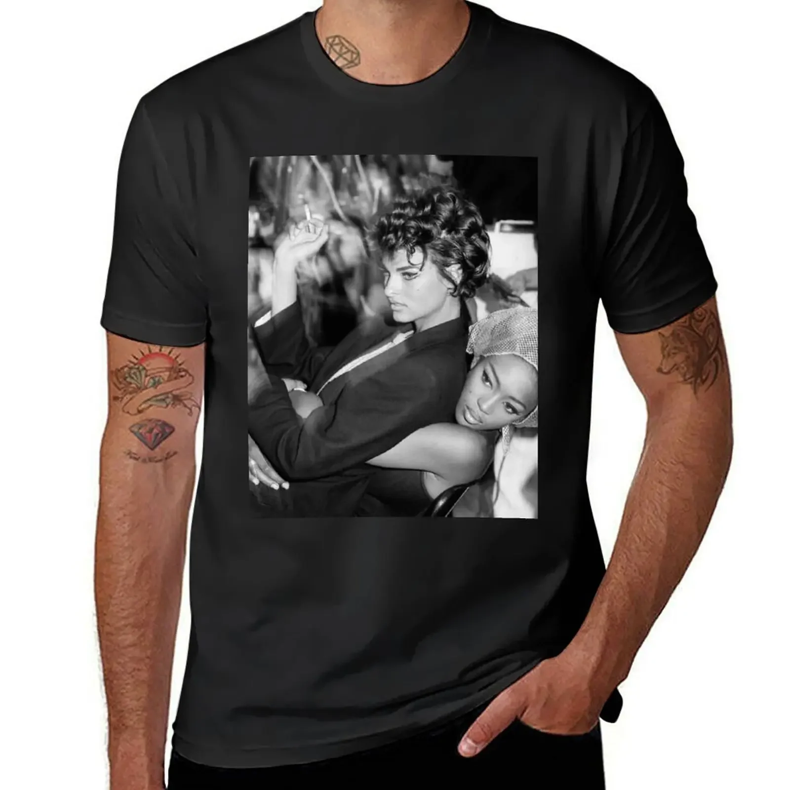 Naomi Campbell : Backstage T-Shirt plus sizes anime stuff vintage anime shirt sweat shirts, men