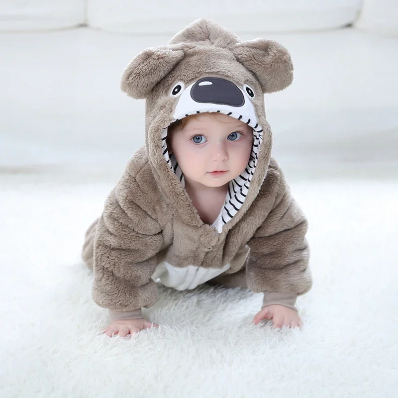 Lovely Koala Infant Baby Boys Girls Rompers Clothes Toddler Animal Baby Jumpsuit Pyjamas Kids Overalls ropa bebes Party Costume