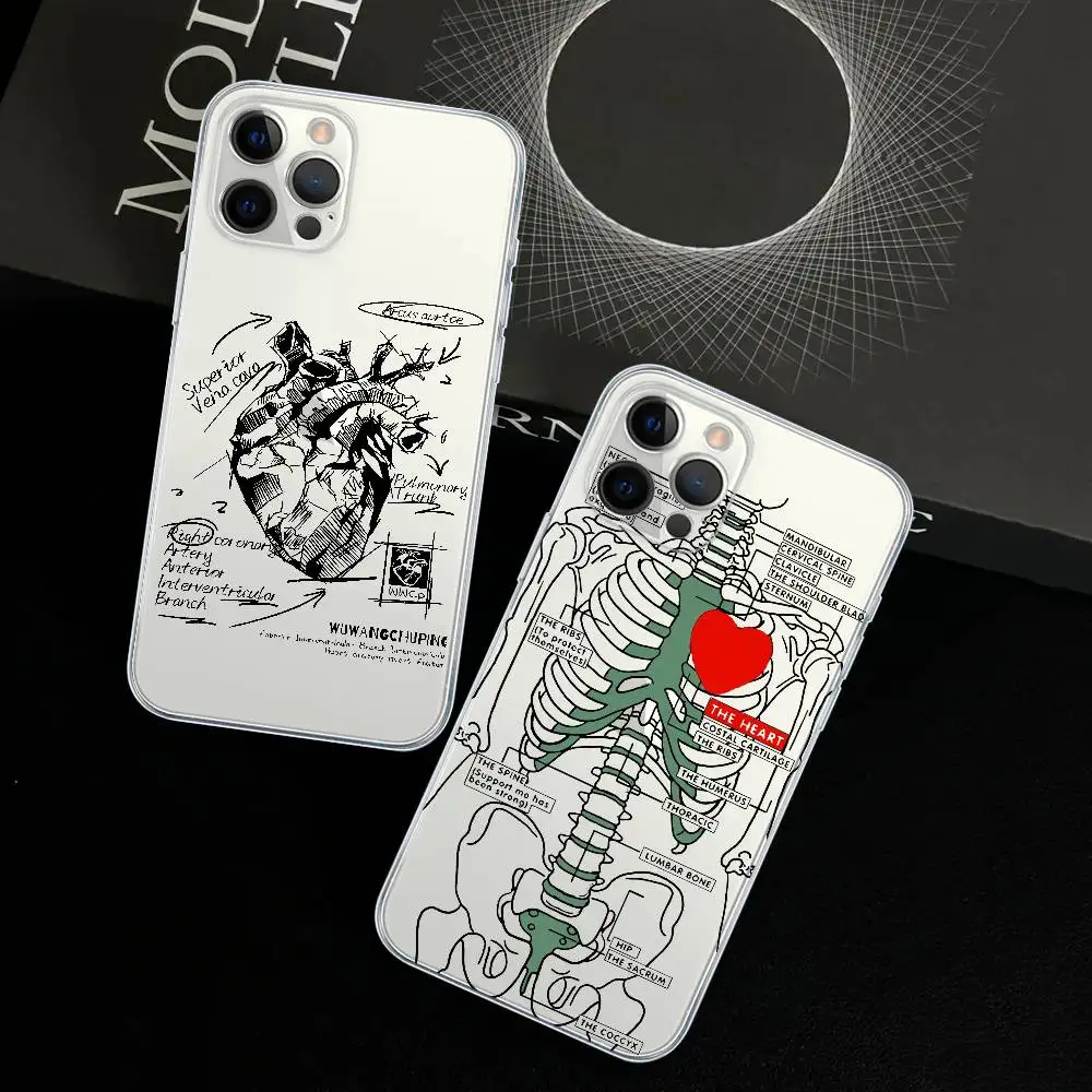 

Premium Feeling Heart Resolution Electroplated Transparent Phone Case for iPhone 17 Air 16 Pro Max 15 14 13 12 11Plus Cover