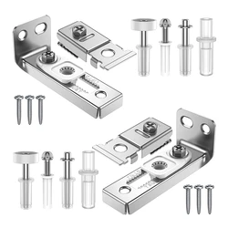 Bi-Fold porta Hardware Repair Kit, Folding bolso porta substituição acessórios, Kit de Hardware para 2.22in a 2.54in faixa