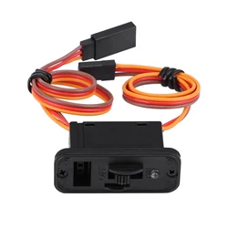 RC Switch Connectors Heavy Duty RC Switch with LED Display JR RC On Off Connectors Accessory for Receiver Accessories 6-12V 12A
