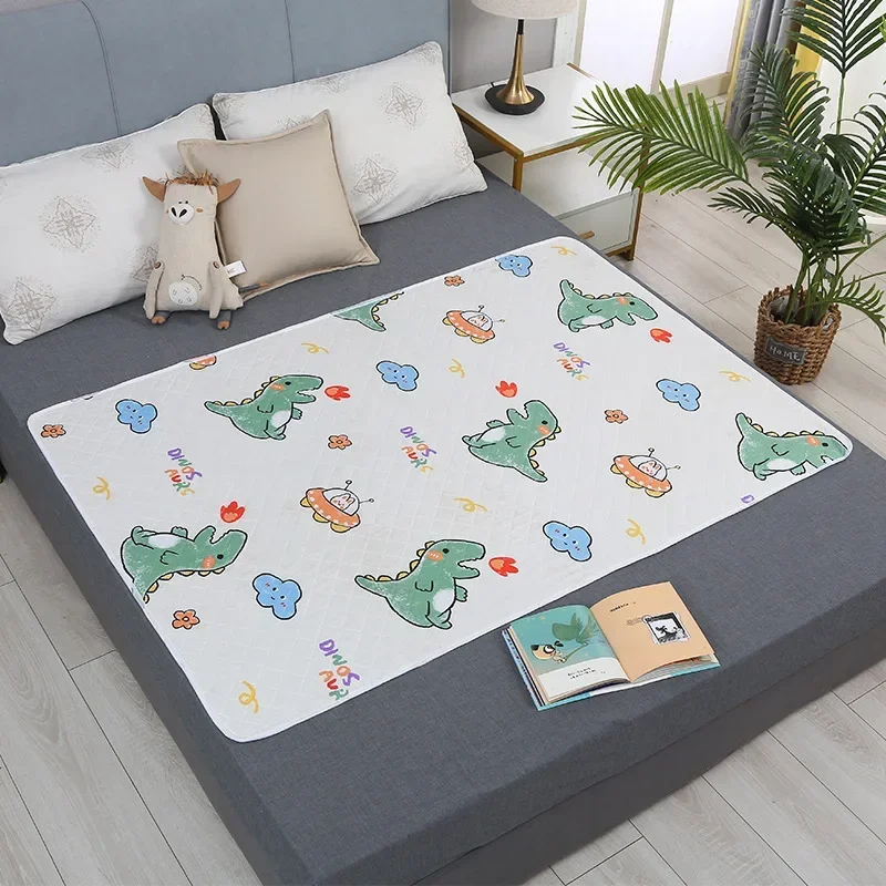 Waterproof Baby Changing Pad Cover Cute Cartoon Reusable Baby Diaper Mattress Changing Mats Urinay Pads Bed Stuffs Baby Mattress