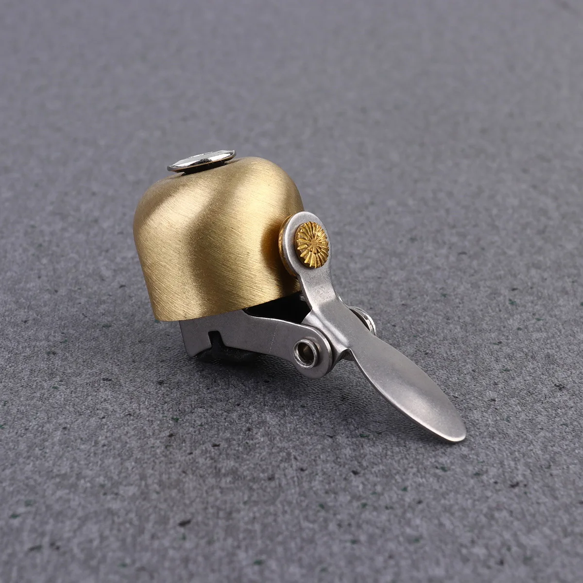 

Vintage Copper Bike Dial Loud Ring Cycling Safety Bell Bendable Metal Sheet for Mountain Road Folding