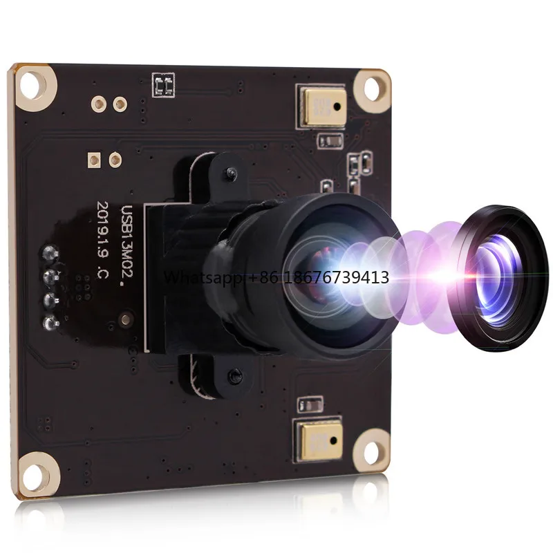 OEM  IMX214 CMOS Sensor 3840*2880 industrial camera 13MP HD Camera module USB with 100 degree undistorted lens