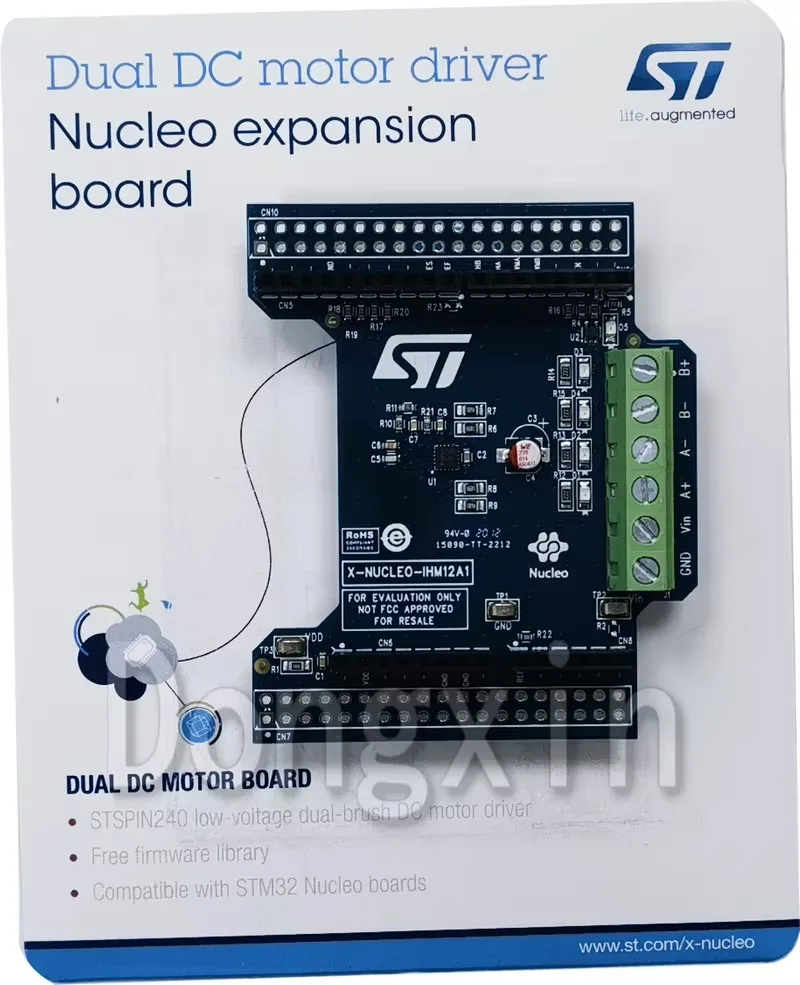 Original X-NUCLEO-IHM12A1 STSPIN240 Dual Brushed DC Motor Driver Expansion Board Compatible with Arduino UNO R3 connectors and m