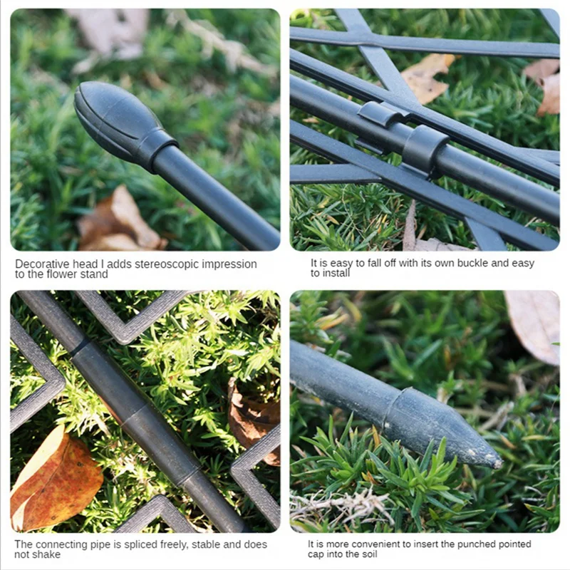 BAAU Plant Climbing Rattan Frame Outdoor Climbing Plant Garden Trellis Potted Plant Trellis Plant Support Screen Style Frame