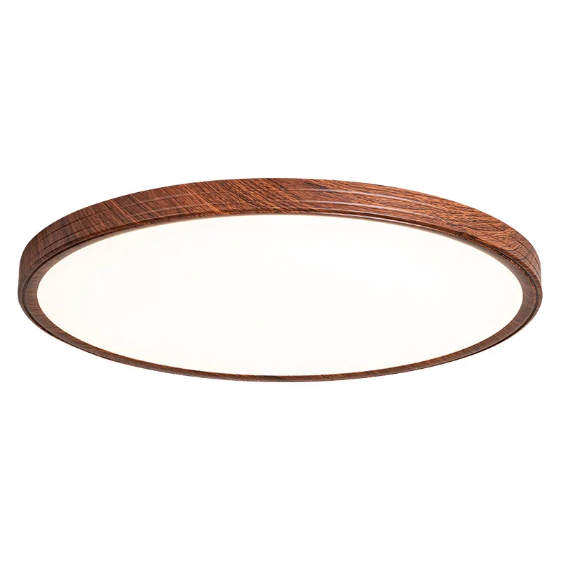 

Full spectrum retro bedroom eye protection ceiling light French ultra-thin walnut master bedroom