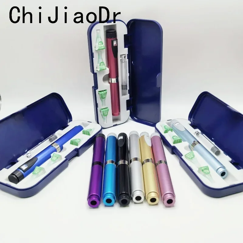 

Асептическая ручка для инъекций инсулина, вращающийся и нажимной шприц для инъекций, многоразовая металлическая ручка для инъекций V2 с волшебной ручкой