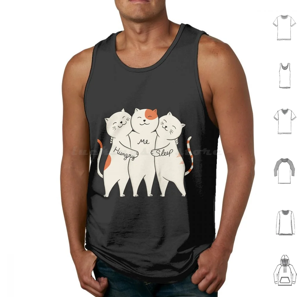 

Кошки Онимают Майки с принтом Хлопковые кошки Животные Кошка Кошка Любовь Кошка Любитель Милые животные Милый котенок Забавные забавные кошки