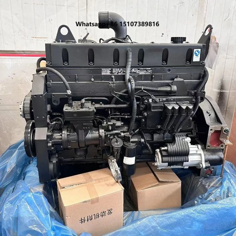 New QSM11 Euro 3 Engine Assembly Electric Start Water-Cooled 4-Stroke 298KW Motor Pump Construction