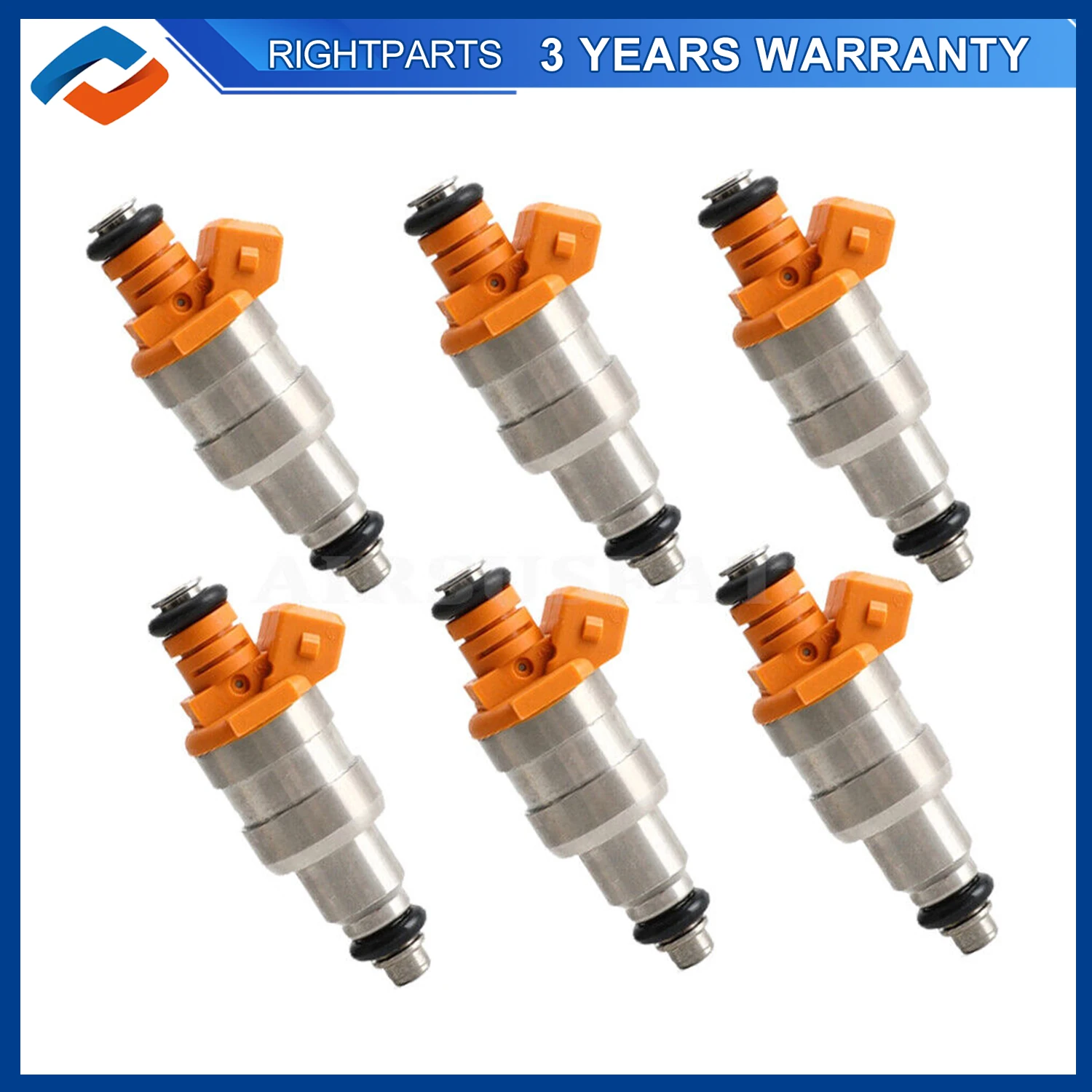 33007127 6PCS Fuel Injectors For Wrangler Cherokee YJ 1987 1998 4.0L 53003956 FJ26 FJ124 53030343 53030343AB