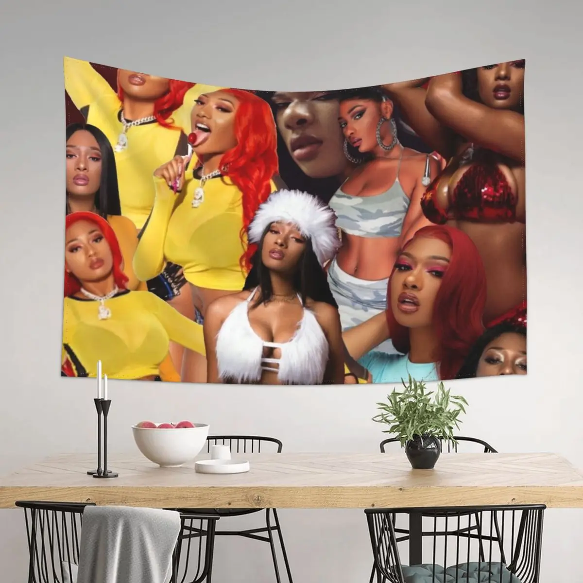 

Megan Thee Stallion Tapestry Room Decor For Girls Wall Art House Decoration Wallpaper Tapestry