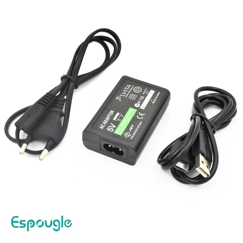 

EU/US Plug Wall Charger AC Adapter Power Supply Cord Cable For Sony PlayStation PSVita Charging Cable With USB For PSV1000
