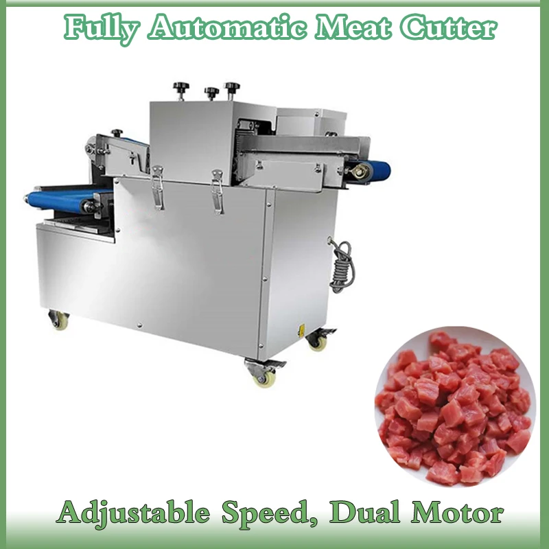 

2025 New Industrial Electric Food Dicer, Fresh Meat, Pork, And Beef Cutting Machine, One-Time Shaping And Cutting