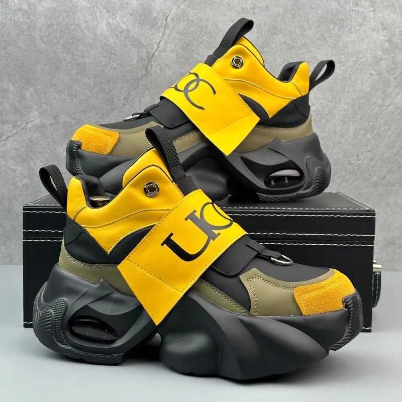 

Trendy Men's Sports Shoes Spring 2026 New High-End Versatile Men's Casual Sports Thick Bottom Heightening Dad Trendy Shoes
