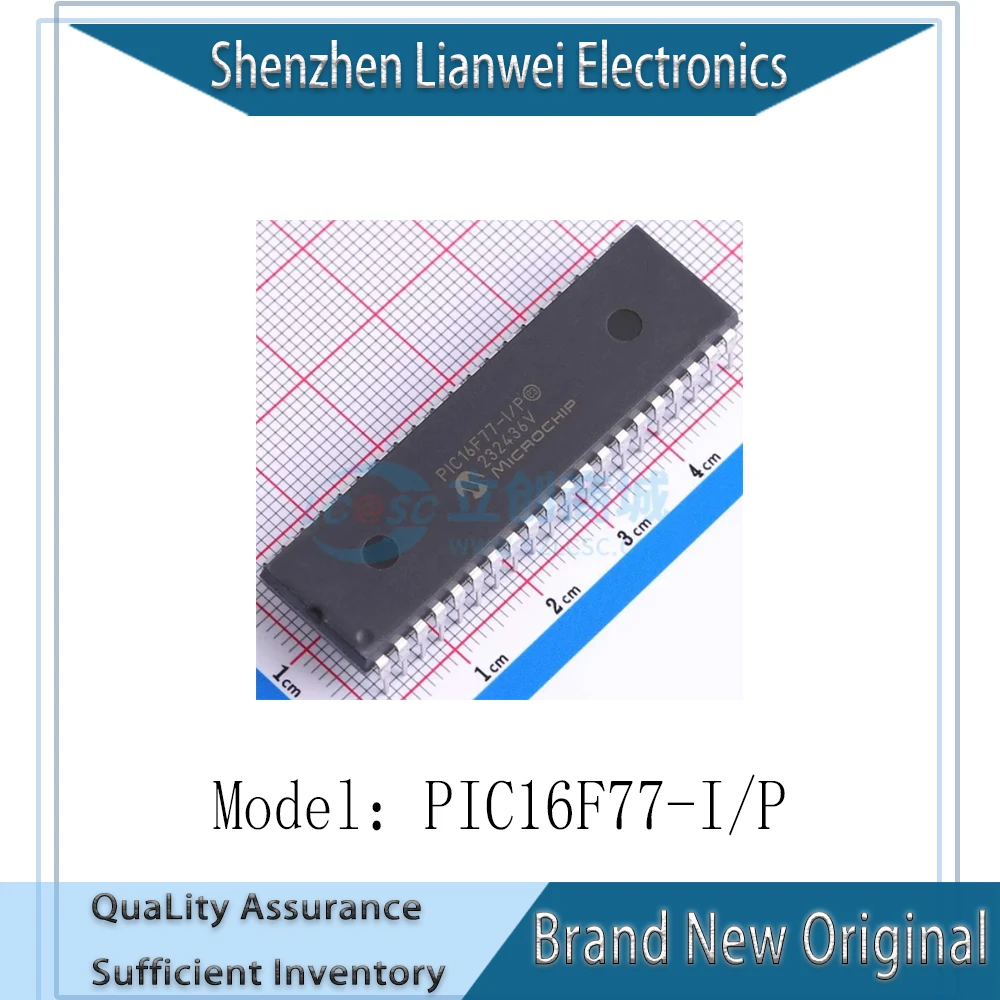 

100% New Original PIC16F77-I/P PIC16F77 IC MCU 8BIT 14KB FLASH Chipset DIP-40