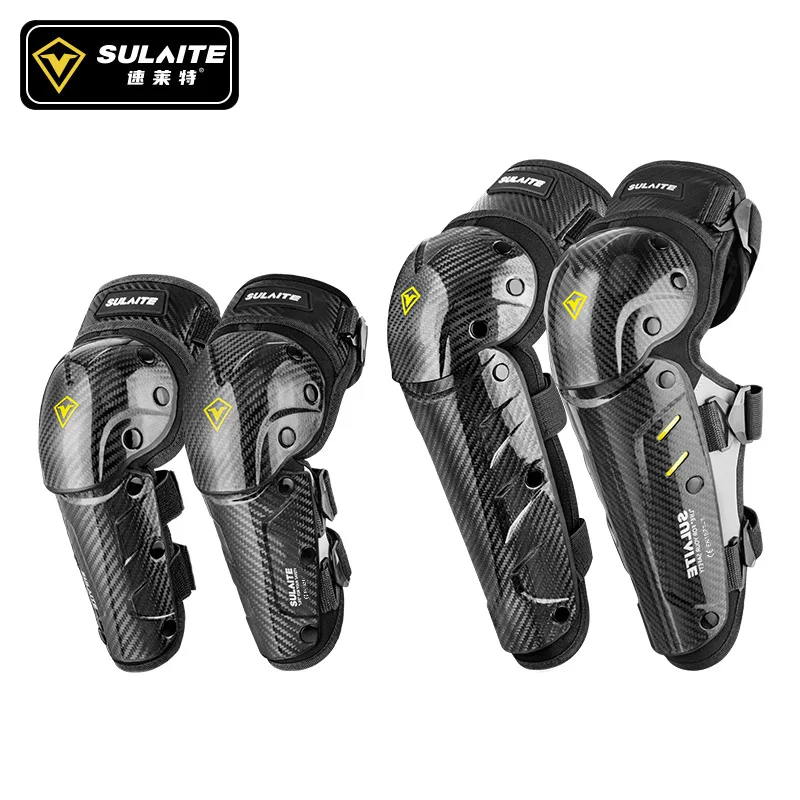 

Motorcycle Knee Pads, Carbon Fiber Elbow Pads, Anti Fall Sports Knee Pads, Off-road Motorcycle Windproof Riding Protective Gear